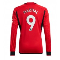 Fotballdrakt Herre Manchester United Anthony Martial #9 Hjemmedrakt 2023-24 Langermet